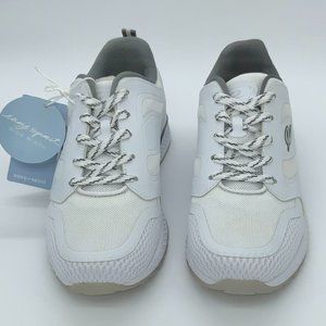 Easy Spirit Women’s 6 Keep On Moving White Lace Up Sneakers New